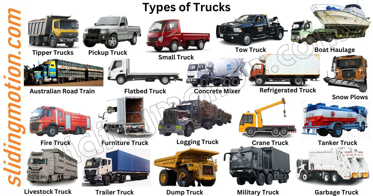 25 Main Types of Trucks: Complete Guide with Names & Pictures